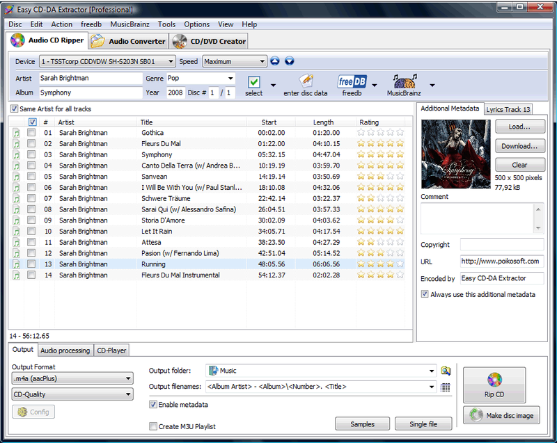 Easy CD-DA Extractor Professional v11.5.0.1
