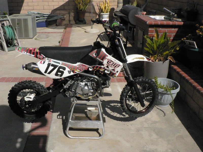 Custom Kx65 forks setup for sale.