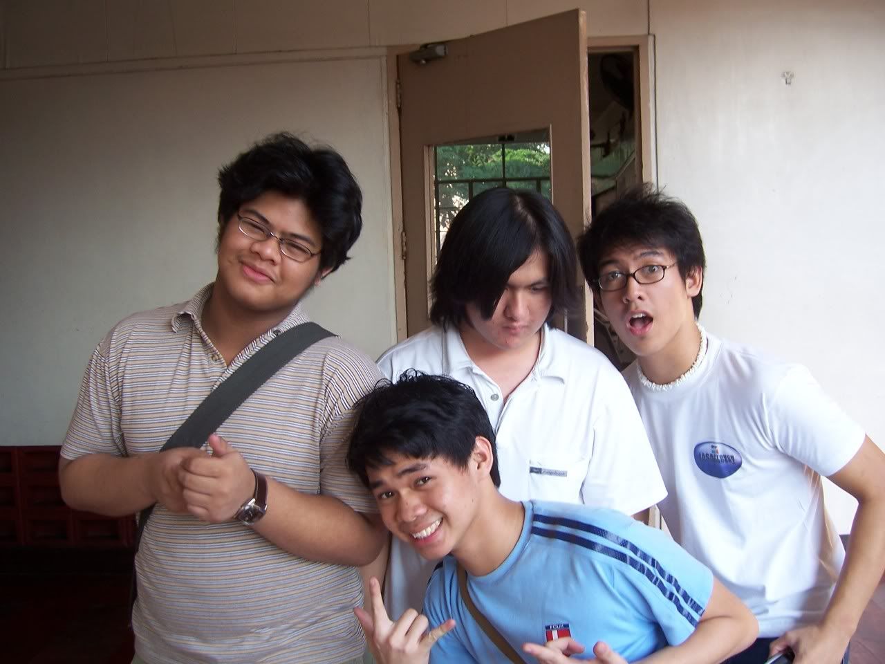 Sudoy, Jino, Huey and Nico before we left the campus for the shoot. Image hosted by Photobucket