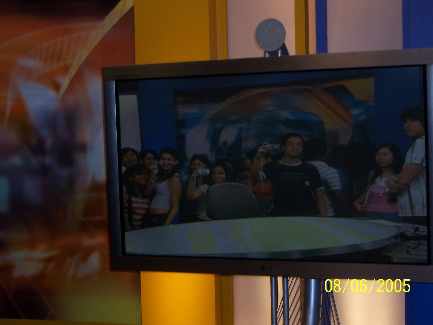 Me at the ANC set, almost seen on the television. This shot just looks nice. Image hosted by Photobucket