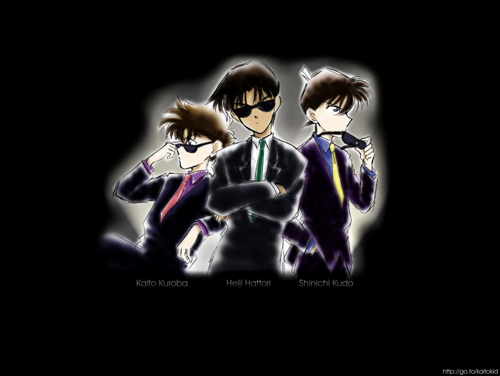 kaito kuroba heiji hattori shinichi kudo suits Pictures, Images and Photos