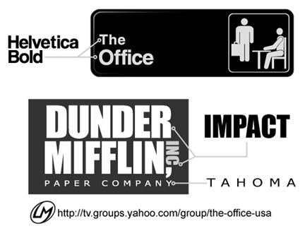 Dunder Mifflin Paper Company - Fonts In Use