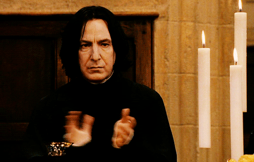 Forum Image: http://i23.photobucket.com/albums/b355/mattwheat7/HarryPotter-Snape-Clapping.gif
