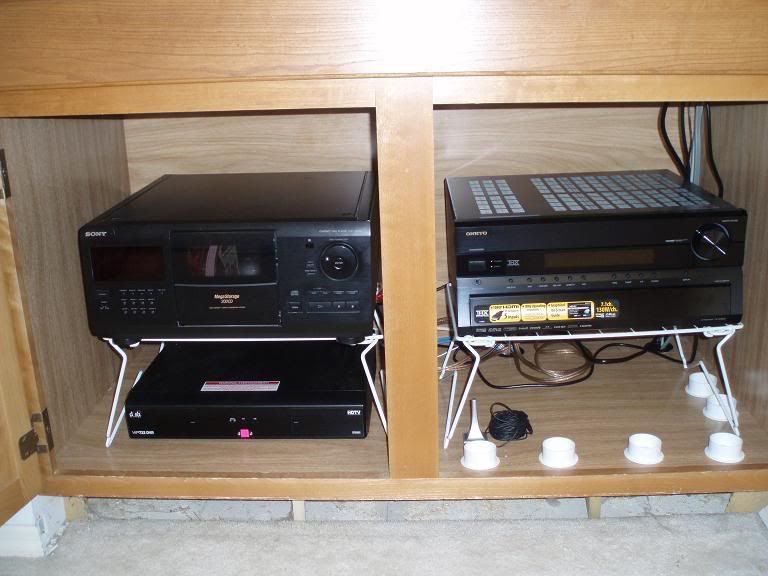 Cooling A Converted Drybar - AVS Forum Home Theater Discussions The pic just shows them on one half of the cabinet right now and they are inverted so it is easier to see where the lip of each vent comes to. - Cooling A Converted Drybar - AVS Forum Home Theater Discussions