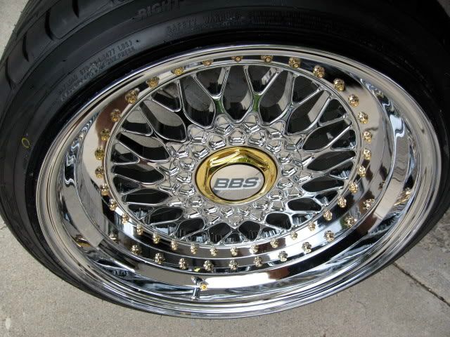 BBS RS 301 chrome plated w new tires