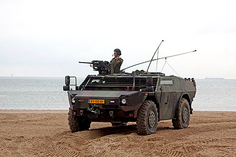 Oefening voor Prinsjesdag op Scheveningen