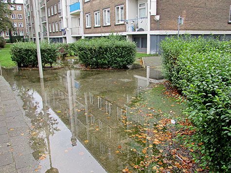 Ondergelopen straat