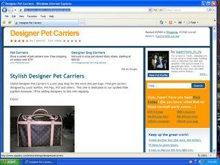 designer pet carriers