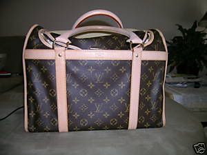 Louis Vuitton designer pet carriers