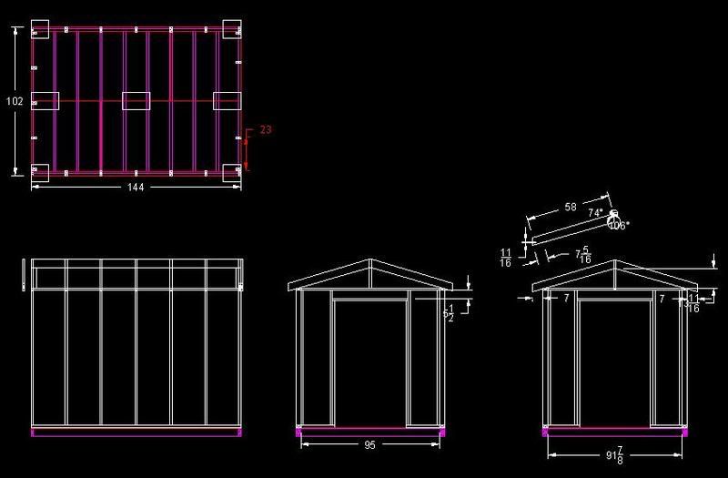 Autocad Shed Drawings Free Download PDF Woodworking Autocad shed ...