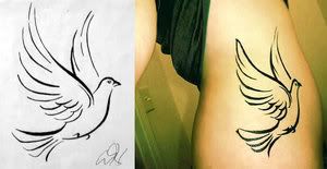 Tattoo With Dove