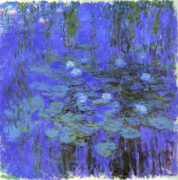 Claude Monet.Blue Water Lilies.c.1916-1919.