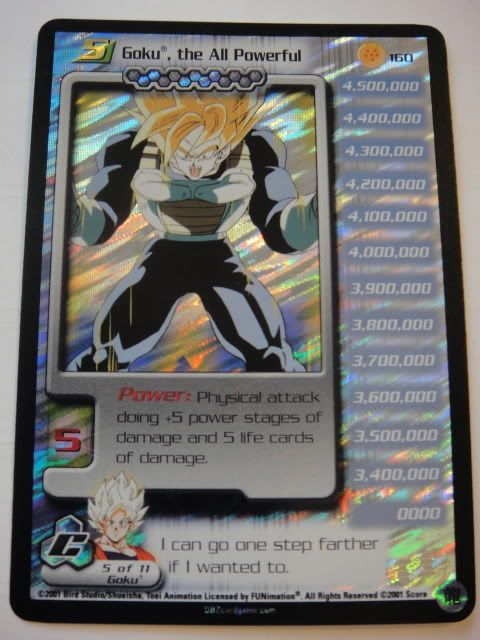 Goku The All Powerful Limited Ultra Rare Ur Dbz Ccg New