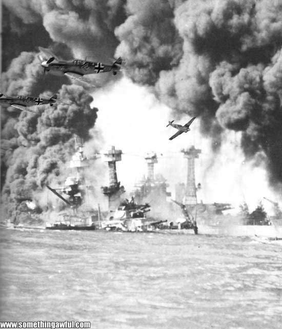 Germans  bomb Pearl Harbor photo: Germans Bomb Pearl Harbor germansbombpearlharbor.jpg