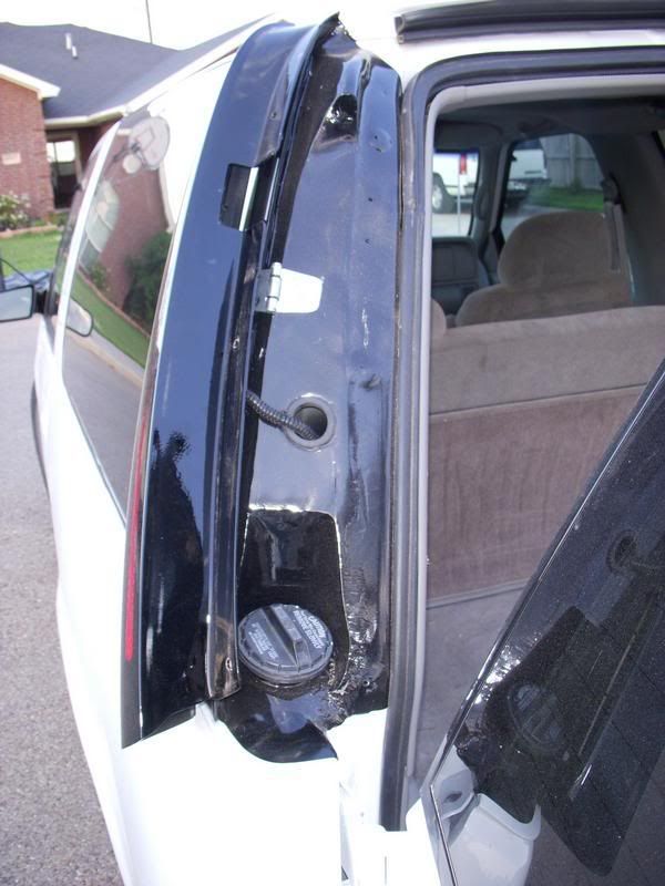 cool relocation of the shaved gas cap Chevy Message Forum