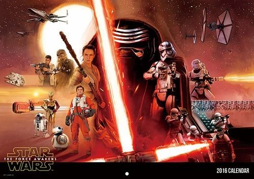 Star Wars the force awakens calendar