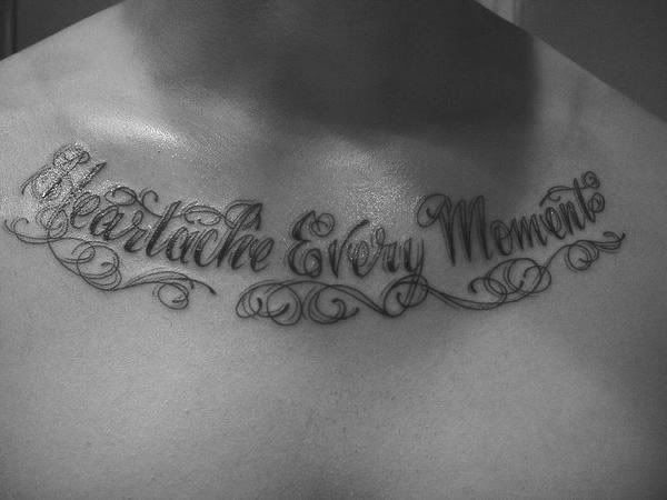 quote tattoos on collar bone. on the collar bone Still