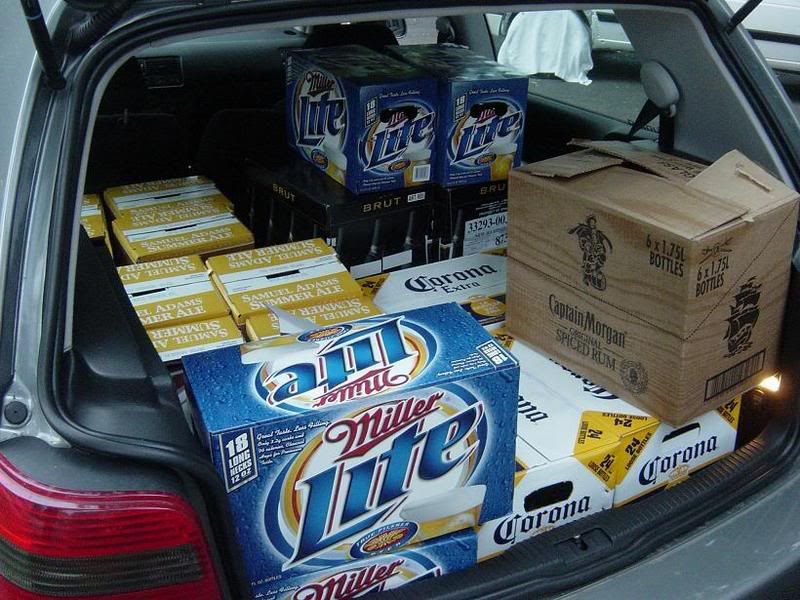 How much beer can you fit in your car?