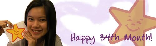 happy 34th month @ carl's Junior