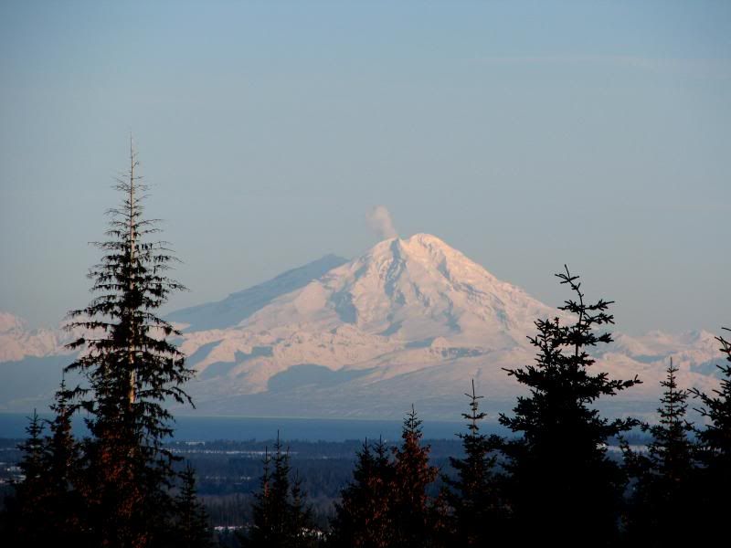 Mt Redoubt before the latest eruption - 3-2009