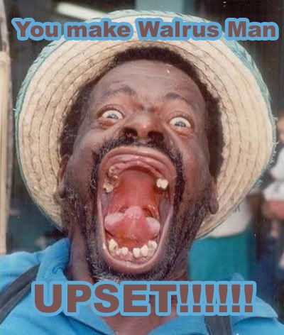 Walrus man is UPSET! Pictures, Images and Photos