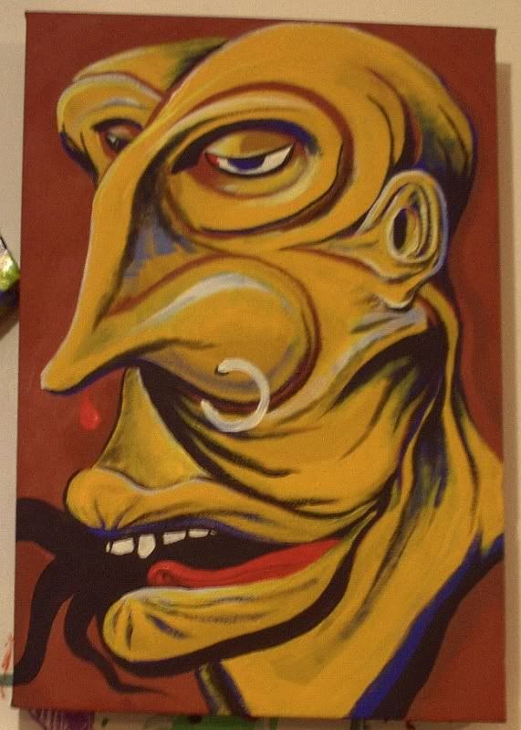 YellowFace portrait, BingoRage studio,Broken Vulture Art