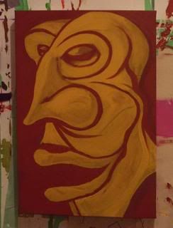 YellowFace portrait, BingoRage studio,Broken Vulture Art