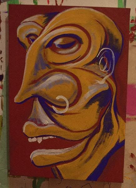 YellowFace portrait, BingoRage studio,Broken Vulture Art