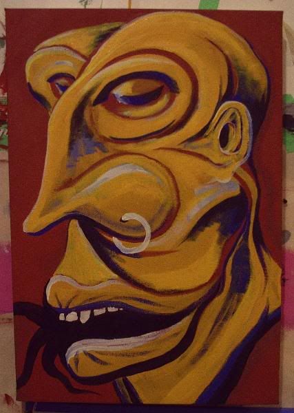 YellowFace portrait, BingoRage studio,Broken Vulture Art