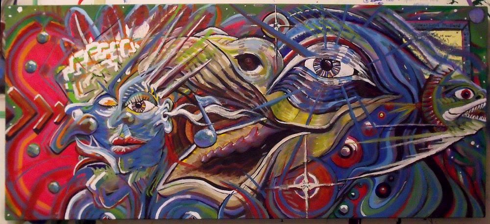 interdimensional,mallard,painting