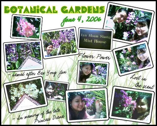 Diana & HsuehChing amidst the beautiful flowers at Botanical Gardens – June 4, 2006