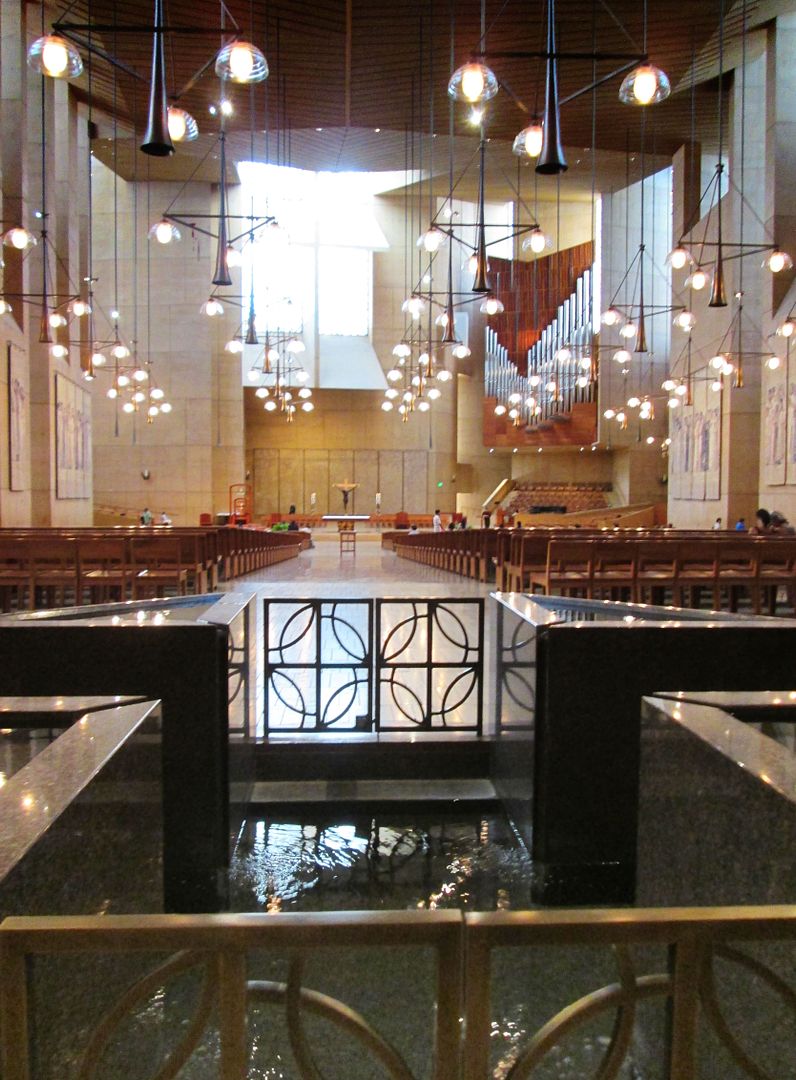 LA Cathedral baptismal font
