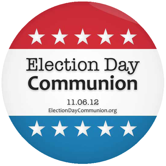election day communion button