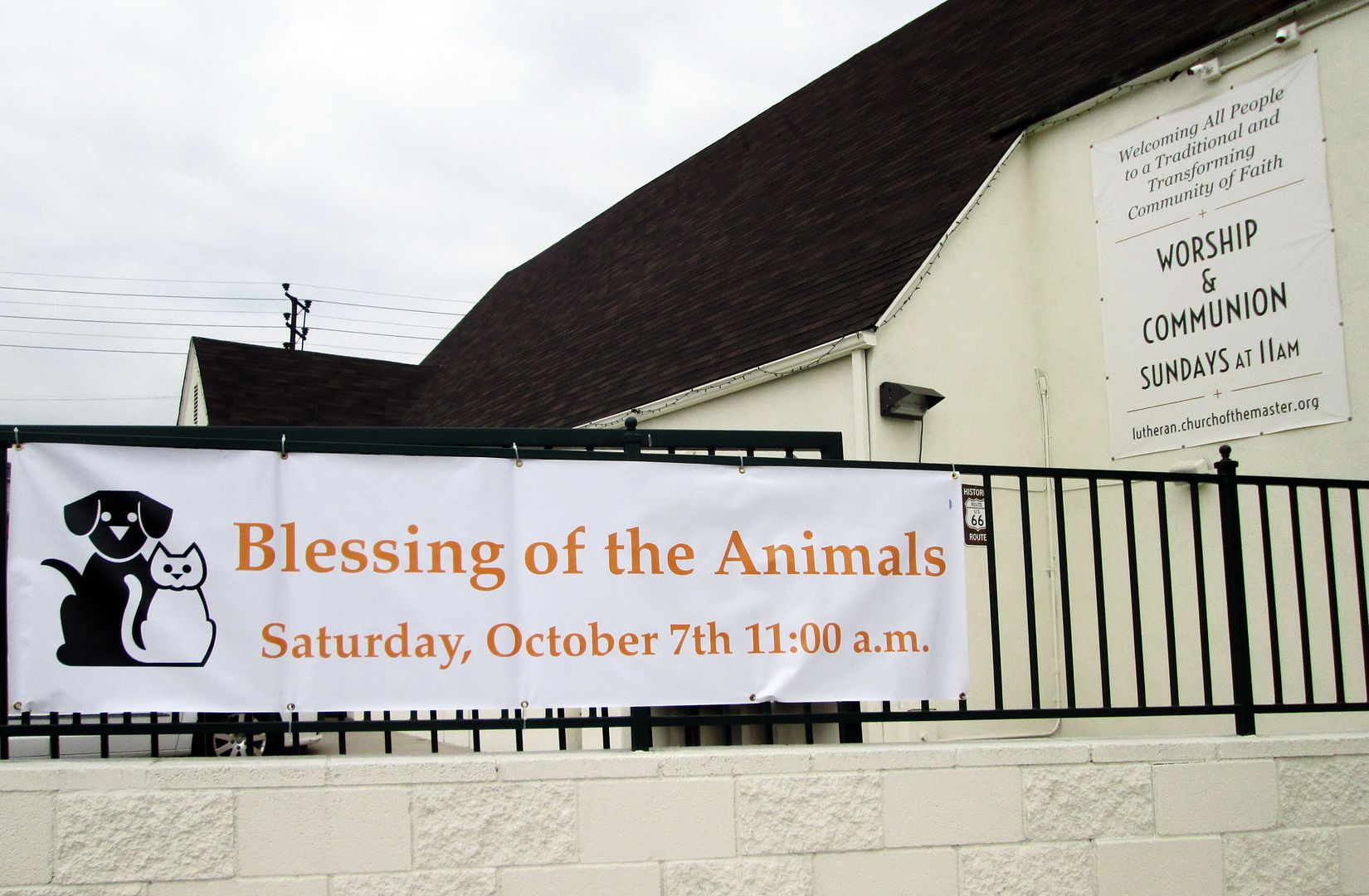 Animal Blessing sign