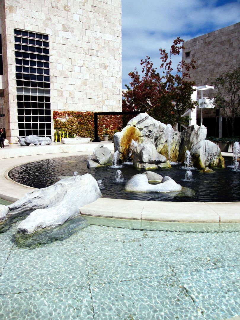 Getty water feature