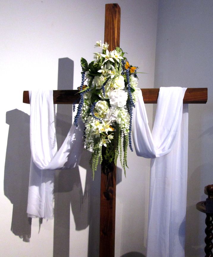 decorated easter cross