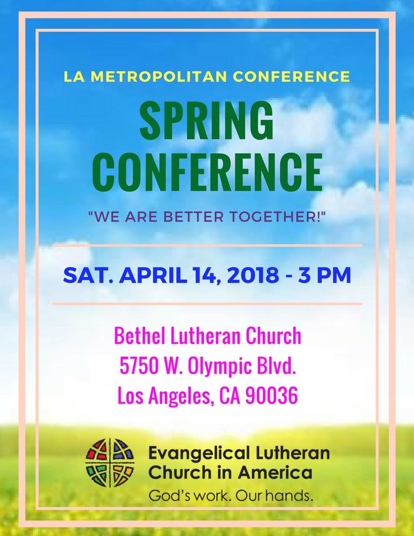 LA Metro Spring Conference Assembly flyer