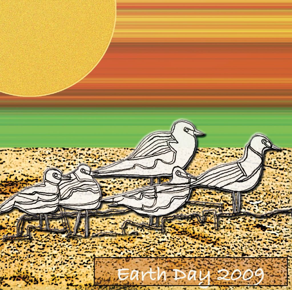 Earth Day 2009 beach CD cover