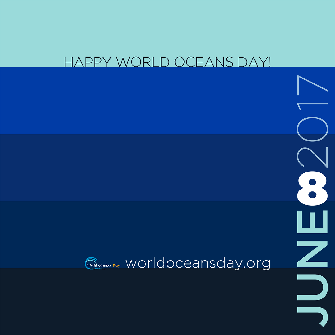 world oceans day 2017 happy button