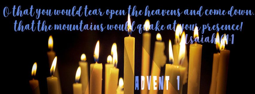 Advent 1 candles