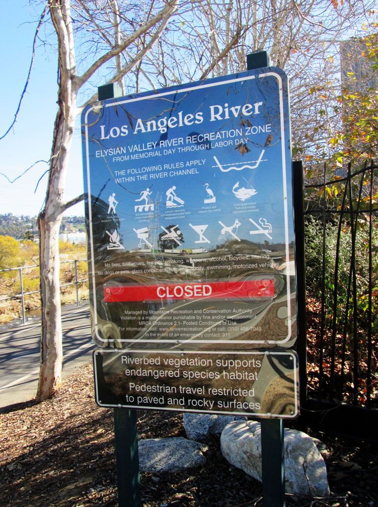 Los Angeles River Sign