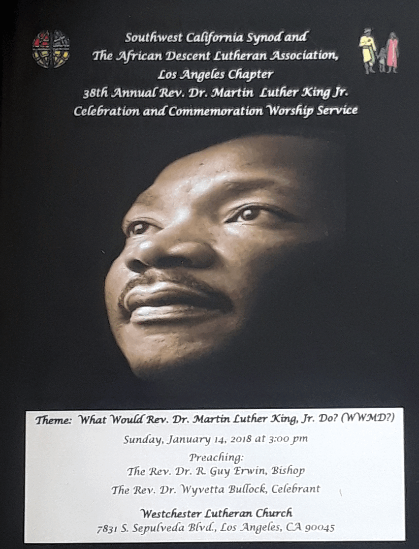Martin Luther King, Jr. program cover