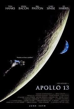A movie poster of Apollo 13 played by Tom Hank.