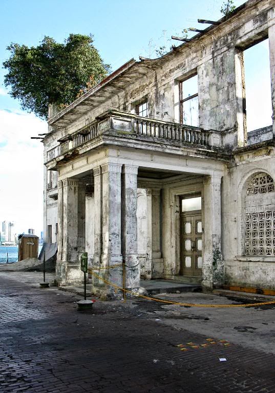 The front section of the old Club Union located at Casco Viejo in Panama City, Panama.