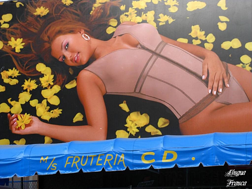 I wonder if the fruit and CDs this guy sell is as pretty as this young lady. (Credit: Omar Upegui R.)