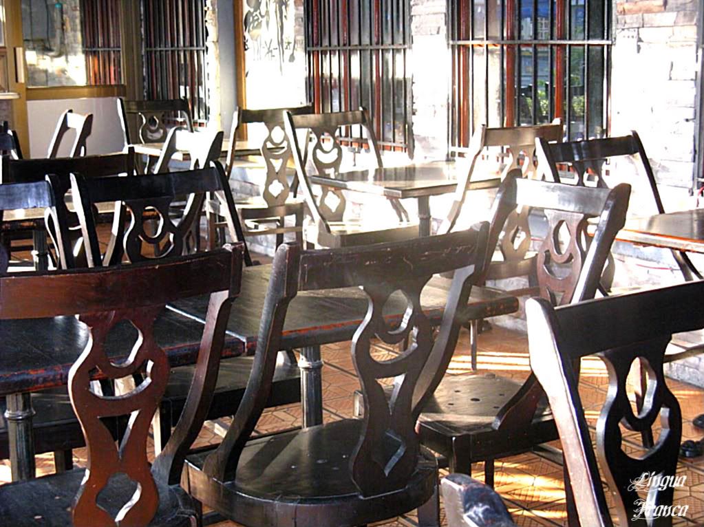 An empty room with cold tables and chairs after the Food, music and excitement had finished. (Credit: Omar Upegui R.)