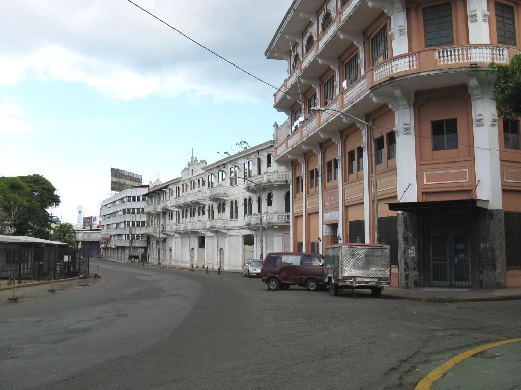 The building on the corner was renovated and currently houses the Eusebio A. Morales Public Library.