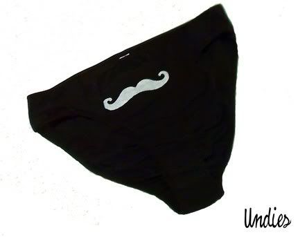 panties,undies,underwear,intimates,knickers,pants,funny,mustache,facial hair,joke,humor