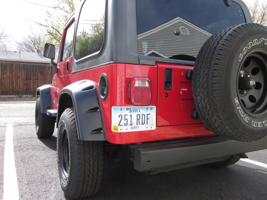 2008 Jeep wrangler rear license plate holder #4