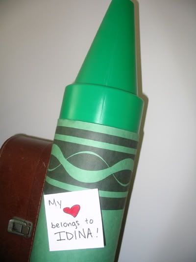 Milk, cookies, and crayons!